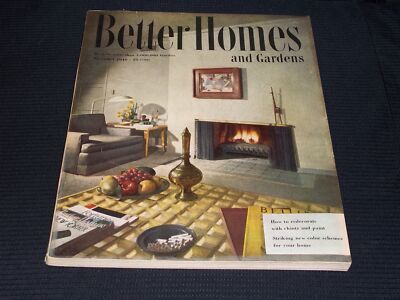 1948 NOVEMBER BETTER HOMES & GARDENS MAGAZINE NICE COVER & ADS - H 1308-image
