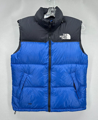 Vintage North Face Vest Men Medium Puffer 700 Goose Ripstop Stowaway Colorblock-image