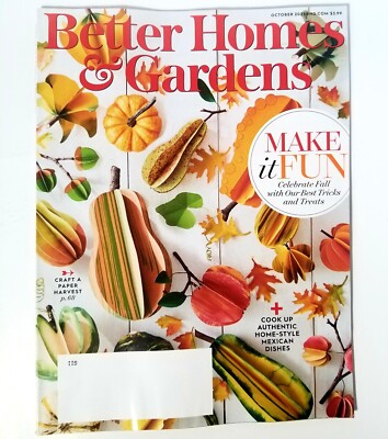 Better Homes & Gardens Magazine October 2021 - Make It Fun Celebrate Fall -image