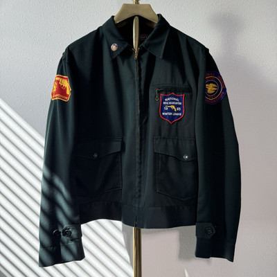 1950s Days Gabardine Gunslingers Shooters Club Jacket Workwear Cropped Patches-image