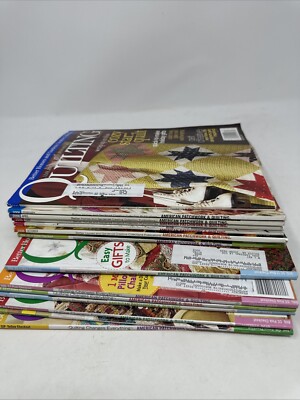 American Patchwork & Quilting Lot of 14 Quilting Magazines Better Homes Gardens-image