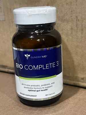 Gundry MD Bio Complete 3 Supplement 60 Capsules Optimal Gut Health MFG: 03/2024-image