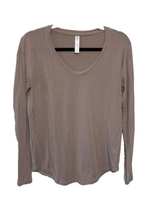 Light pink Athleta sz XS athleisure lounge wear basic fall winter layering comfy-image