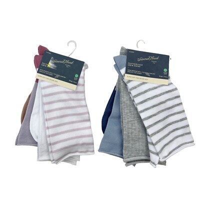 NWT Universal Thread Crew Socks 3 pack Women's sz 4-10 Lot Of 2 (6 Pair) NEW-image