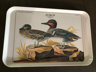 Design Imports By Audubon Green Winged Teal/Duck Serving Tray 17 1/2
