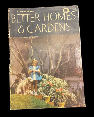Better Homes & Gardens magazine vintage September 1937-image