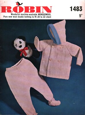 Cosy Pramest Coat and Leggings to Knit | Robin #1483-image