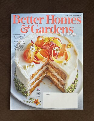 New Better Homes & Gardens 100th Anniversary The Food Issue March 2022-image