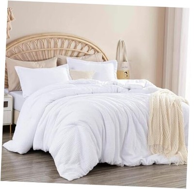  Wilmer 3-Piece Waffle Weave Comforter Set - Soft and Cozy All Season Bedding -image