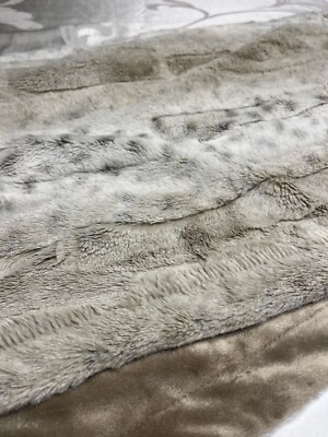 Pier 1 One Faux Fur Table Runner 14”  x 72” Excellent Condition-image