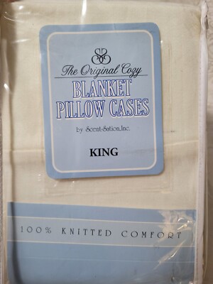 The Original Cozy Blanket King Pillowcases Set of 2pcs 100% Knitted Comfort-image