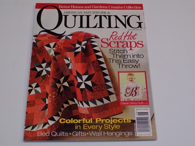 American Patchwork Quilting Magazine June 2006 Better Homes Gardens Bed Scraps-image