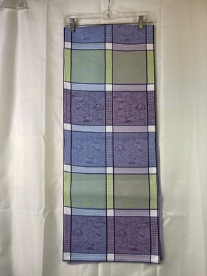 Design Imports Jacquard Woven Table Runner Butterflies Made In Italy 70x28 New-image