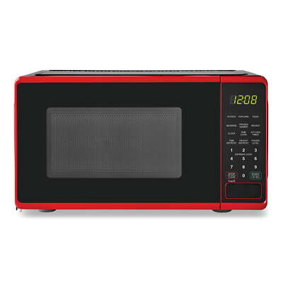 Mainstays Microwave Oven, 700 Watts, Red-image