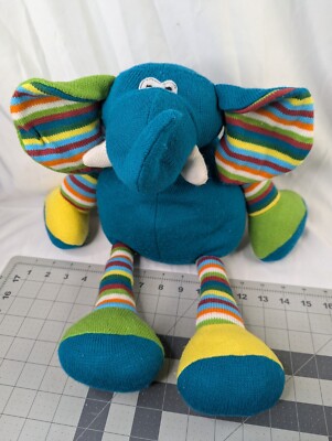 Pier 1 Imports Knit Elephant Plush 18 Inch Stuffed Animal Toy-image