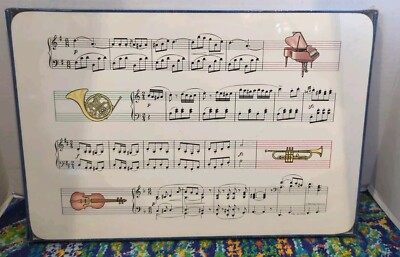 BNIB American Pennyroyal Placemats Set Of 4 Musical Design Imports International-image