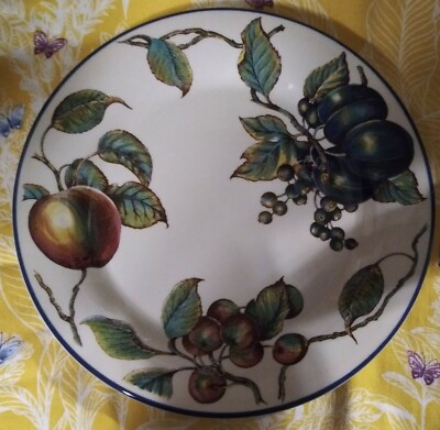 Pier 1 Macintosh Dinner Plate English Ironstone Angleterre England NEW-image