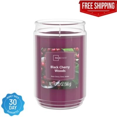 Mainstays Scented Single-Wick Large Glass Jar Candle 20 oz (select scent)-image