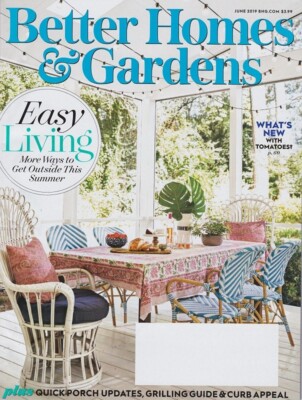 BETTER HOMES AND GARDENS Magazine 2019 June BH&G Back Issue-image
