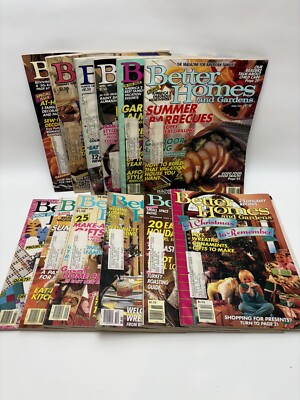 Vintage 1989 Better Homes and Gardens Magazine Lot of 12 Full Year-image