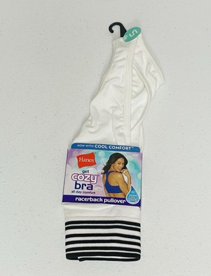 Hanes Get Cozy All Day Comfort Seamless Racerback Pullover Bra Size Small-image
