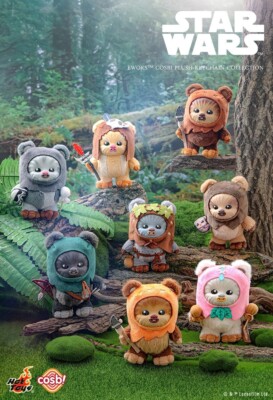 Hot Toys Star Wars Ewoks Cosbi Plush Keychain Collection (Full set of 8)-image