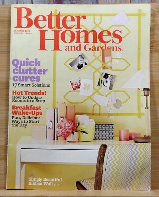 Better Homes and Gardens JAN 2013 Quick Clutter Cures 17 Smart Solutions -image