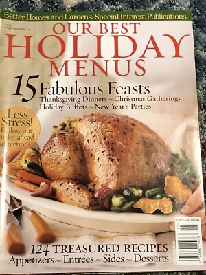 Better Homes & Gardens Our Best Holiday Menus 2006 Fabulous Feasts - Like New-image