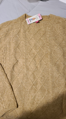 Vince Camuto Women's Warm Cozy Pullover Crew Neck Cable Sweater Small NWT-image