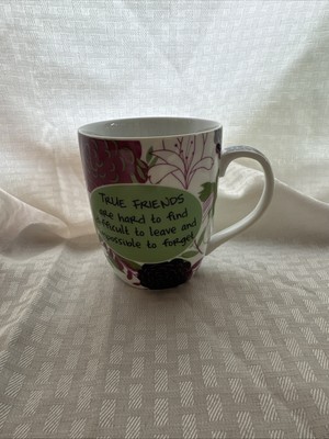 Pier 1 Floral Design True Friends Are Hard To Find Mug Cup -image