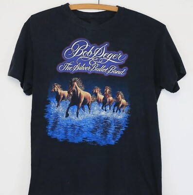 Vintage Against the Wind Bob Seger Shirt Black Unisex S-2345XL-image