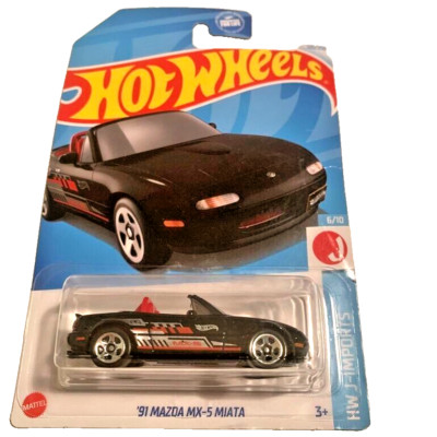 HOT WHEELS 2024 '91 MAZDA MX-5 MIATA BLACK 120/250 HTC47 RYU ASADA DESIGN SEALED-image