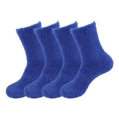 Women's Super Soft and Cozy Feather Light Fuzzy Home Socks - Oceans Blue - 4 ...-image