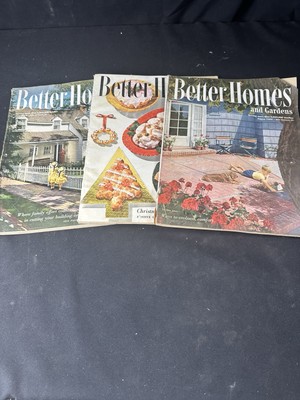 Vintage Lot Of 3 Better Homes And Gardens Magazines 1951 & 1952-image