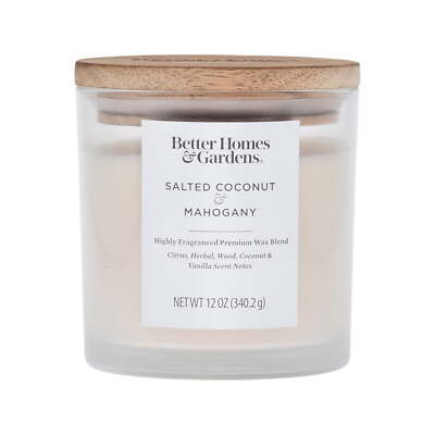 Better Homes & Gardens Salted Coconut Double Wick Ombre Candle 12 oz-image