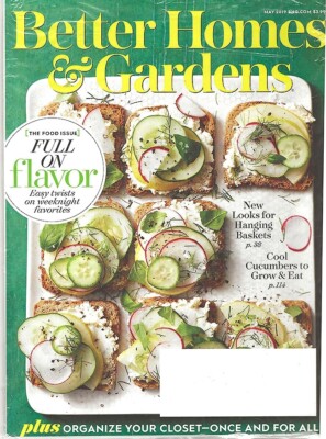 Better Homes & Gardens Magazine - Closet Organized -- May 2019 - New In Bag-image