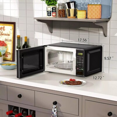 Mainstays MSF0B100072352 .7 Cu ft Countertop Microwave Oven, 700 Wat (FVS029673)-image