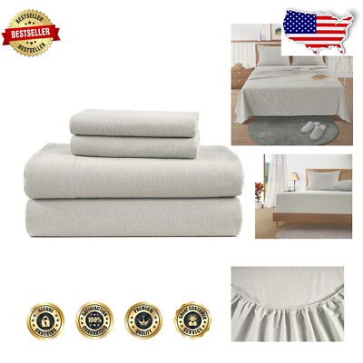 Warm & Cozy King Flannel Sheets with 15