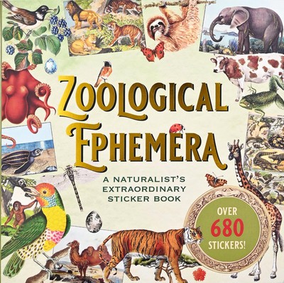 Zoological Ephemera Sticker Book (Over 750 Stickers!) (Paperback)-image