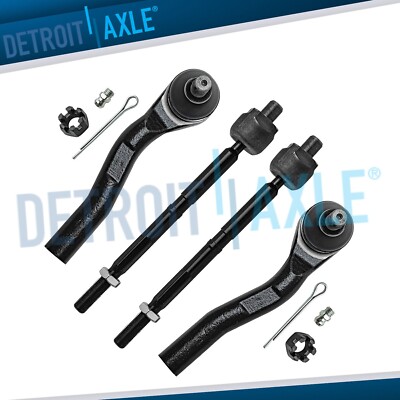 Front Inner Outer Tie Rods Complete Kit for 2012 2013 2014 2015 2016 Honda CR-V-image