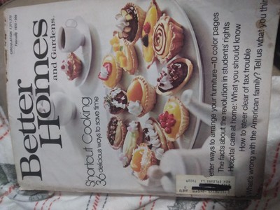 BETTER HOMES AND GARDENS Magazine, FEBRUARY 1972, SHORTCUT COOKING, RECIPES!-image