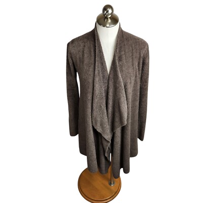 Barefoot Dreams Womens S/M Bamboo Chic Lite Knit Cardigan Brown Style 436-image