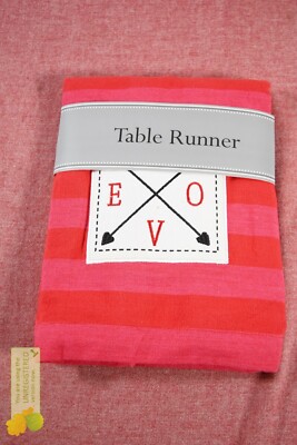 Design Imports- In Love Embellished Table Runner Red 72