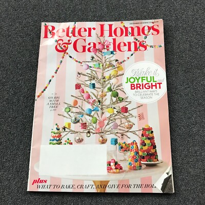 Better Homes Gardens Magazine 12 2018 Christmas Holiday Joyful Bright Bake Give-image