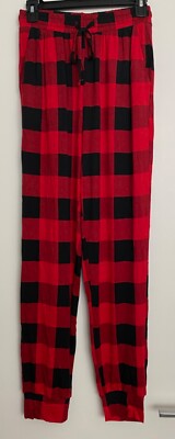 Zenana Red Buffalo Plaid Soft Comfy Pajama Pants size Small NEW!-image