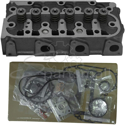New 1G065-03044 Complete Cylinder Head & Gasket for Kubota D1105 RTV1100C-image