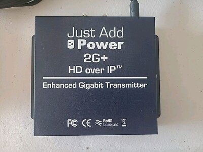 Just Add Power 2G HD over IP Gigabit Transmitter w Power Supply and Cable-image