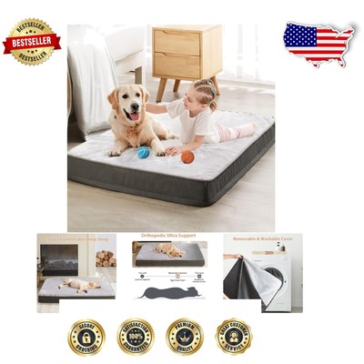 Cozy XL Orthopedic Dog Bed - Memory Foam, Washable & Waterproof Design-image