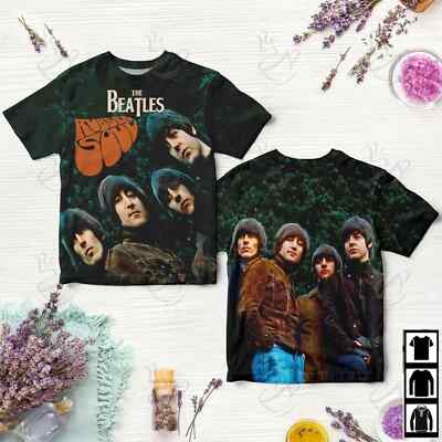 The Beatles Rubber Soul All Over Print T-shirt S-5XL Size Music Lover For Men-image