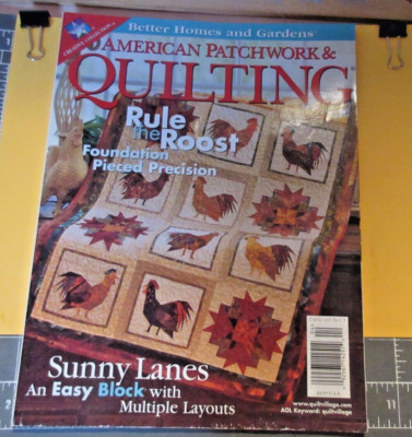 VTG. 2001 April Better Homes & Gardens AP & QUILTING MAGAZINE-#49-Pgs.80-Good-FS-image